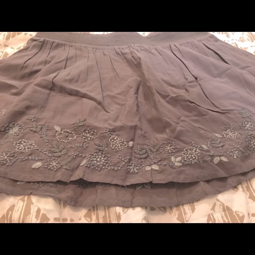Periwinkle Medium Embroidered Skirt Summer Fun - Picture 3 of 8